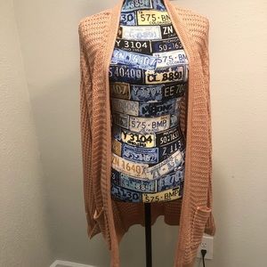 Blush knit cardigan